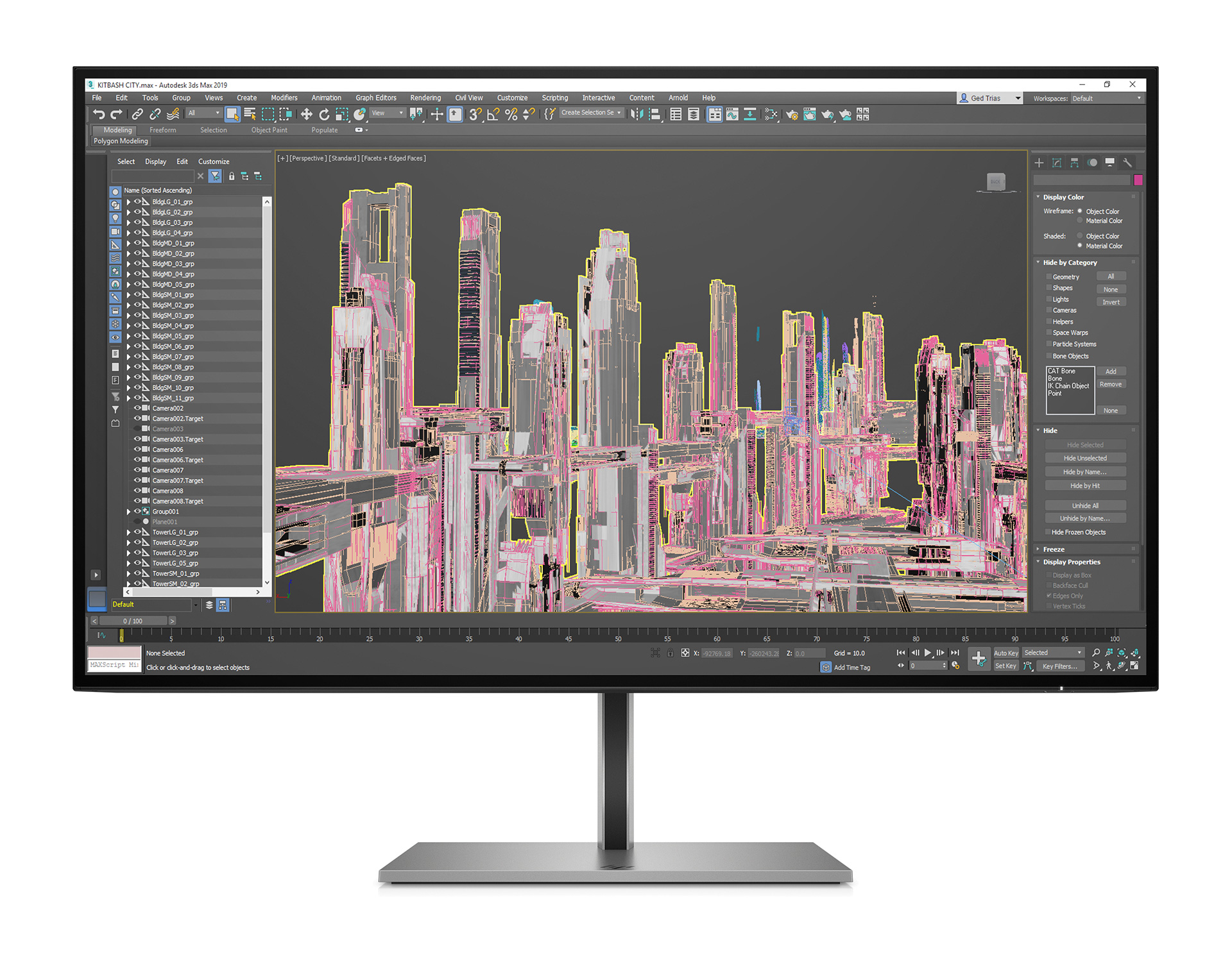 【otto認定中古】HP Z27u G3 1B9X2AA#ABJ プロフェッショナル液晶モニタ(極上品)