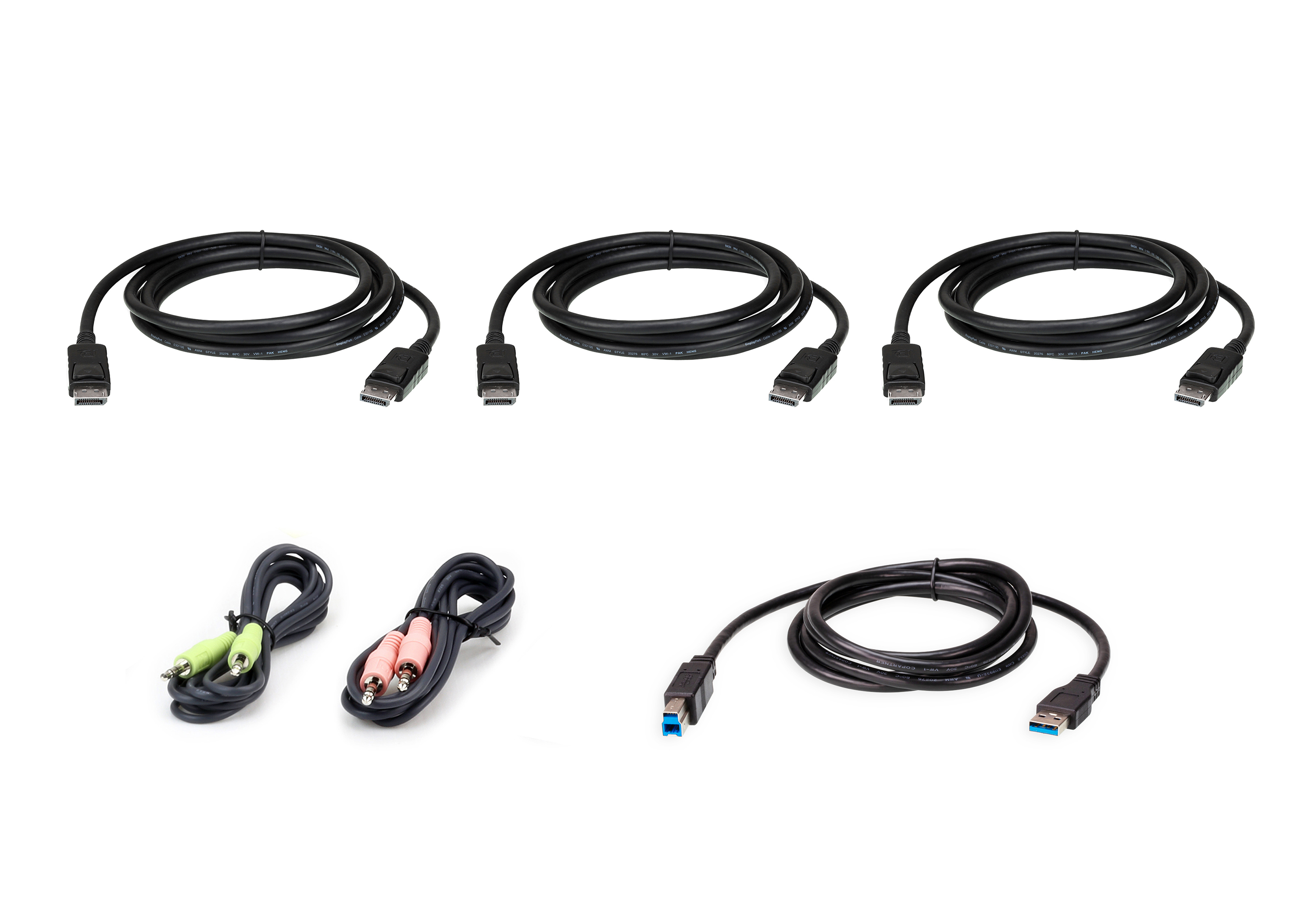 取寄 ATEN 2L-7D02UDPX6 Cable kit Tripple DP1.2/USB/SP/MIC for CS1964