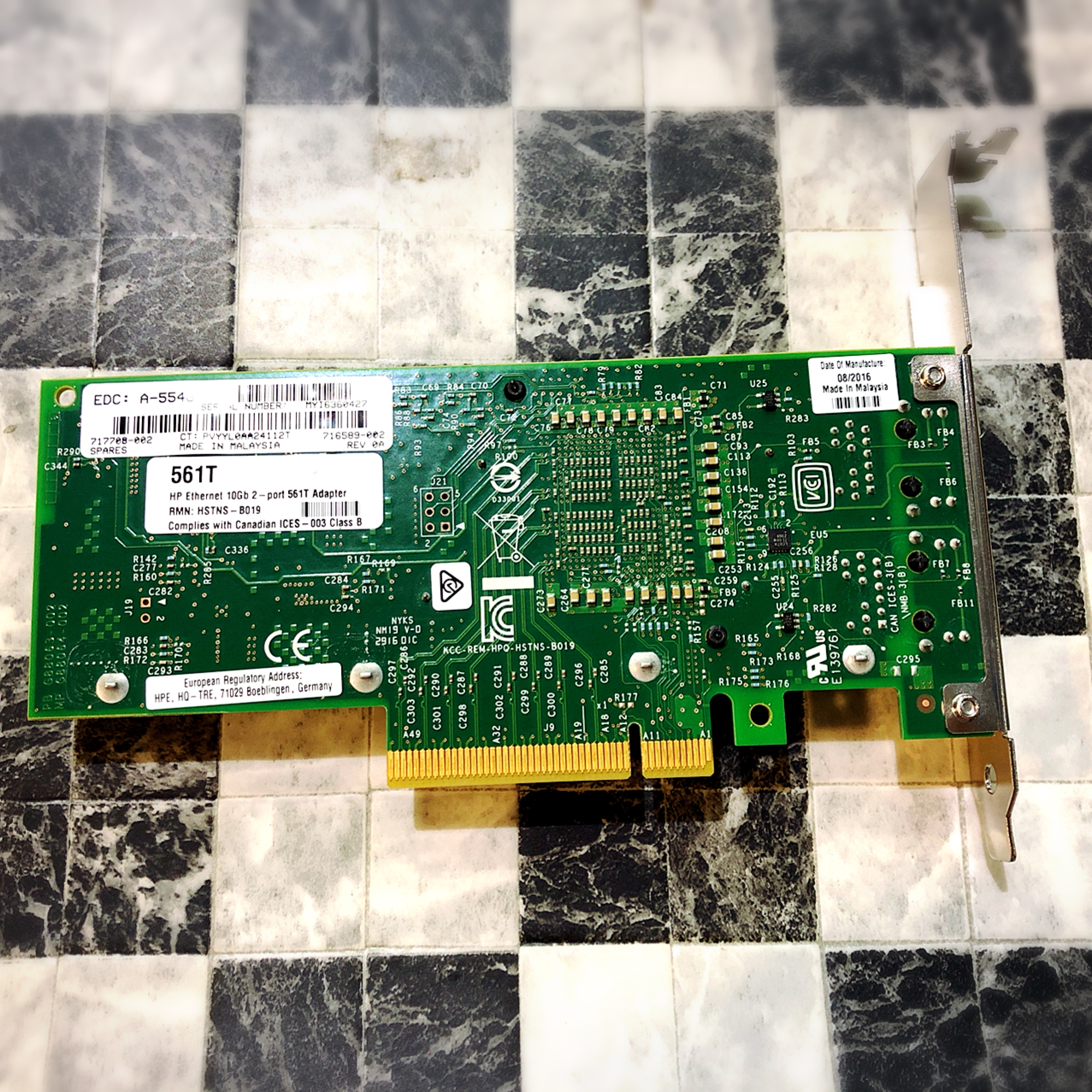 中古 HP 716591-B21 561T 10Gb-T 2PORT ロープロファイル