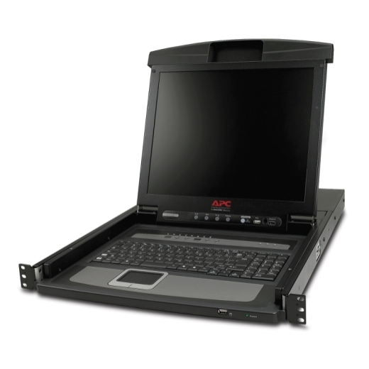 取寄 シュナイダーエレクトリック AP5808 17 Rack LCD Console - English (US) with Integrated 8 Port Analog KVM Switch