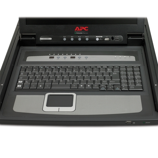 取寄 シュナイダーエレクトリック AP5808 17 Rack LCD Console - English (US) with Integrated 8 Port Analog KVM Switch