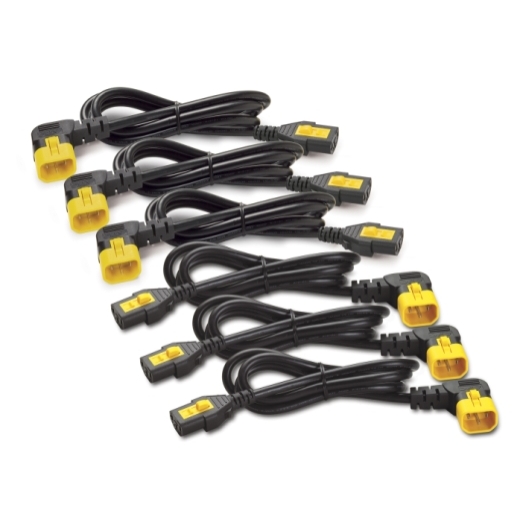 取寄 シュナイダーエレクトリック AP8702R-WW Power Cord Kit (6 ea); Locking; C13 to C14 (90 Degree); 0.6m
