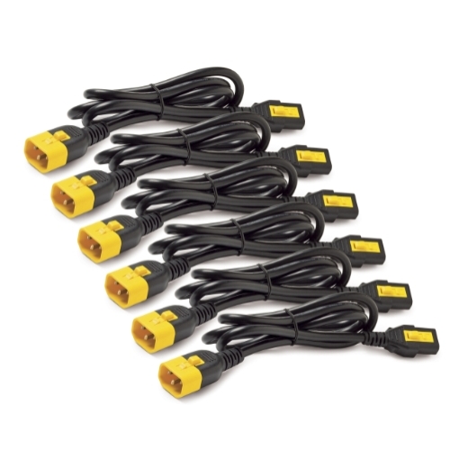 取寄 シュナイダーエレクトリック AP8702S-WW Power Cord Kit (6 ea); Locking; C13 to C14; 0.6m