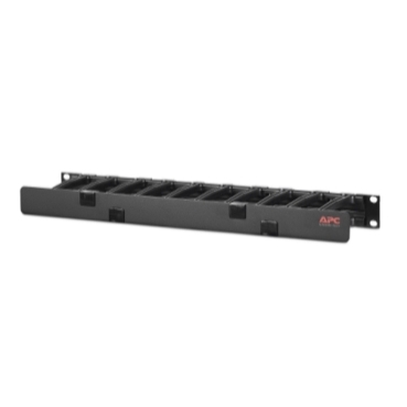 取寄 シュナイダーエレクトリック AR8602A Horizontal Cable Manager; 1U x 4 Deep; Single-Sided with Cover