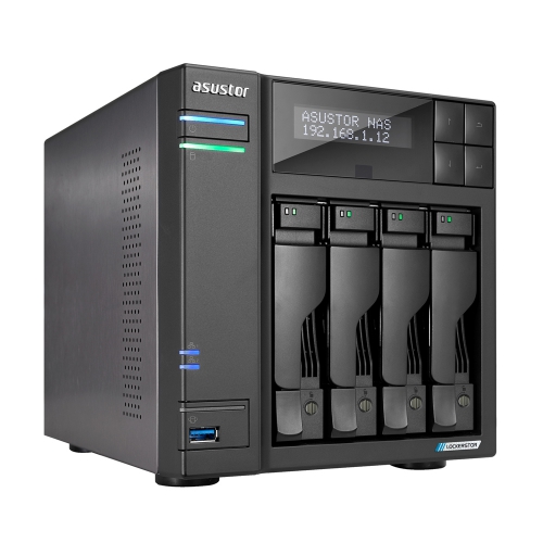 ASUSTOR LOCKERSTOR 4 Gen2 AS6704T(Celeron N5105/4ベイ/タワー) 18TB x4 先出し保守+データ復旧サービス