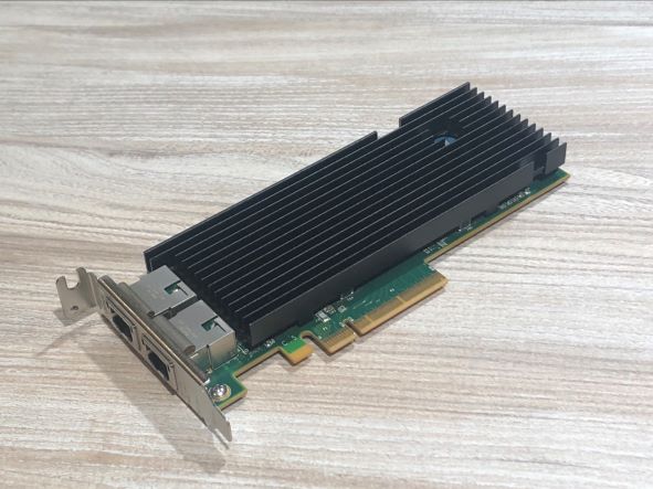 中古 Broadcom BCM57810 10Gb-T 2ポート ロープロファイル ヒートシンクタイプ