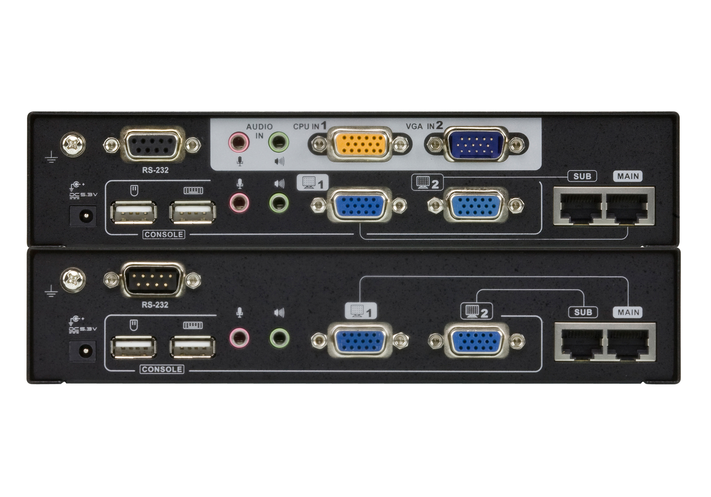 取寄 ATEN CE775 VGAデュアルディスプレイ・デスキュー対応 USB KVMエクステンダー