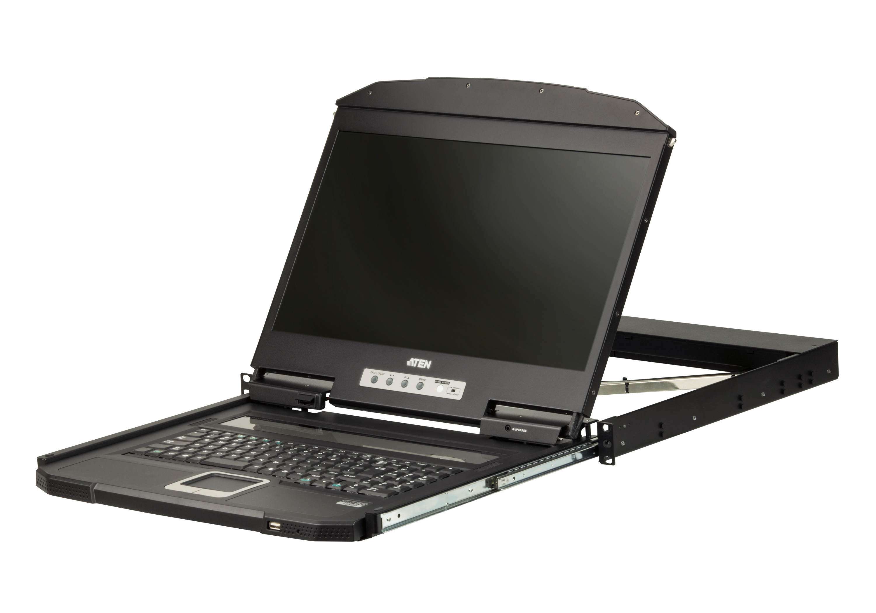 取寄 ATEN CL3100NXJJS USB/VGA対応 シングルスライドLCDコンソールドロワー(ショートラック対応) ショートレール