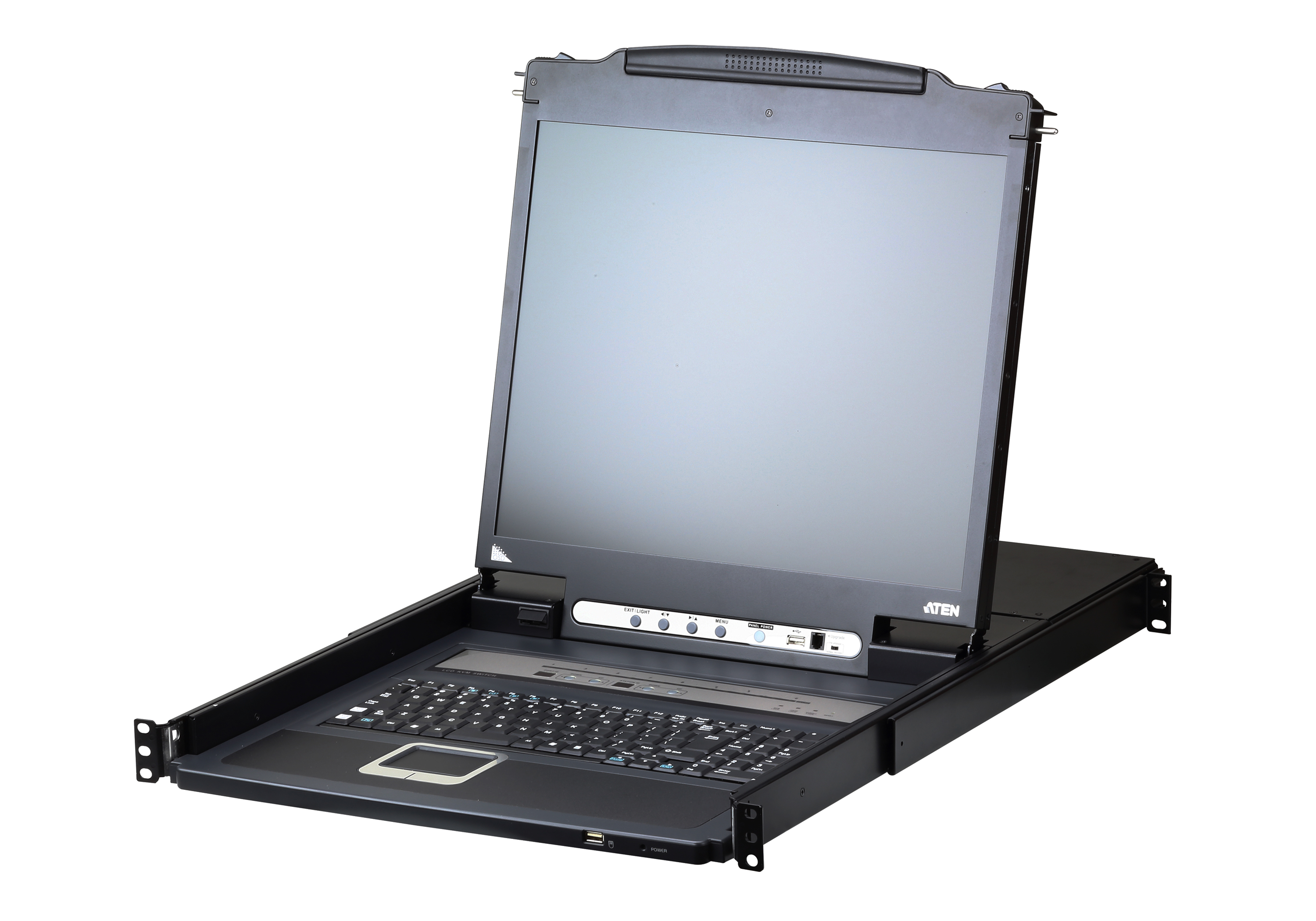 取寄 ATEN CL5708INJJL 19インチ8ポート PS/2-USB VGA LCD IP-KVMドロワー/ロングレール