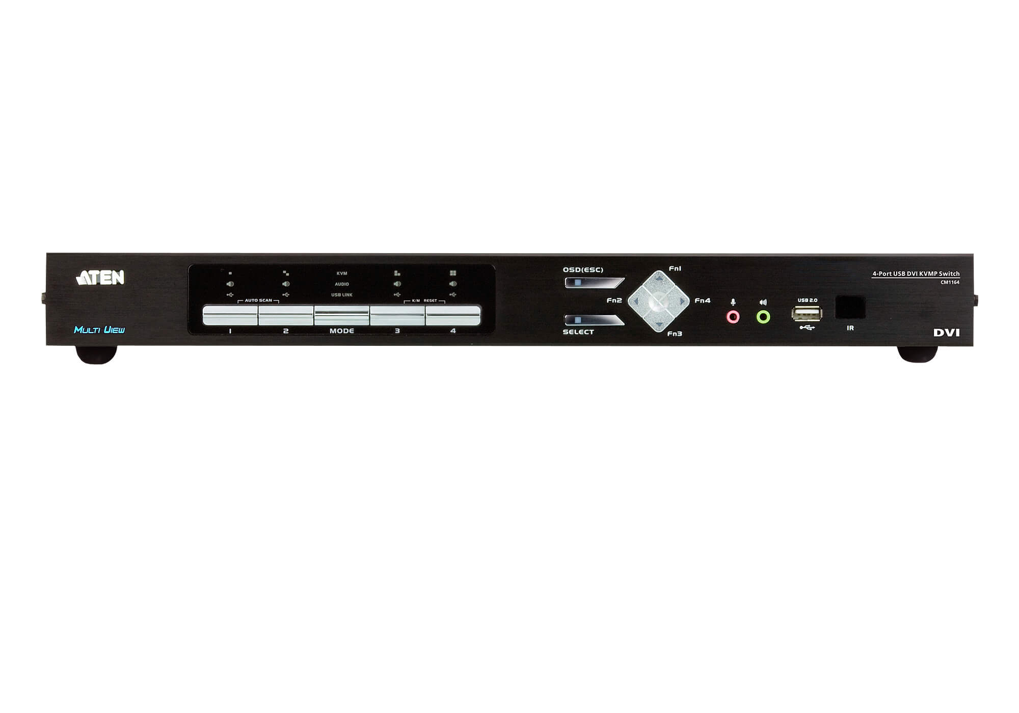 取寄 ATEN CM1164A USB2.0ハブ搭載4ポートDVIモニター分割切替器