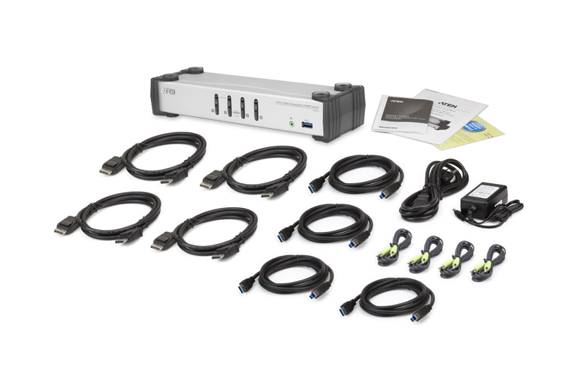 取寄 ATEN CS1914 USB 3.0ハブ搭載 4ポートUSB DisplayPort1.1 KVMPスイッチ