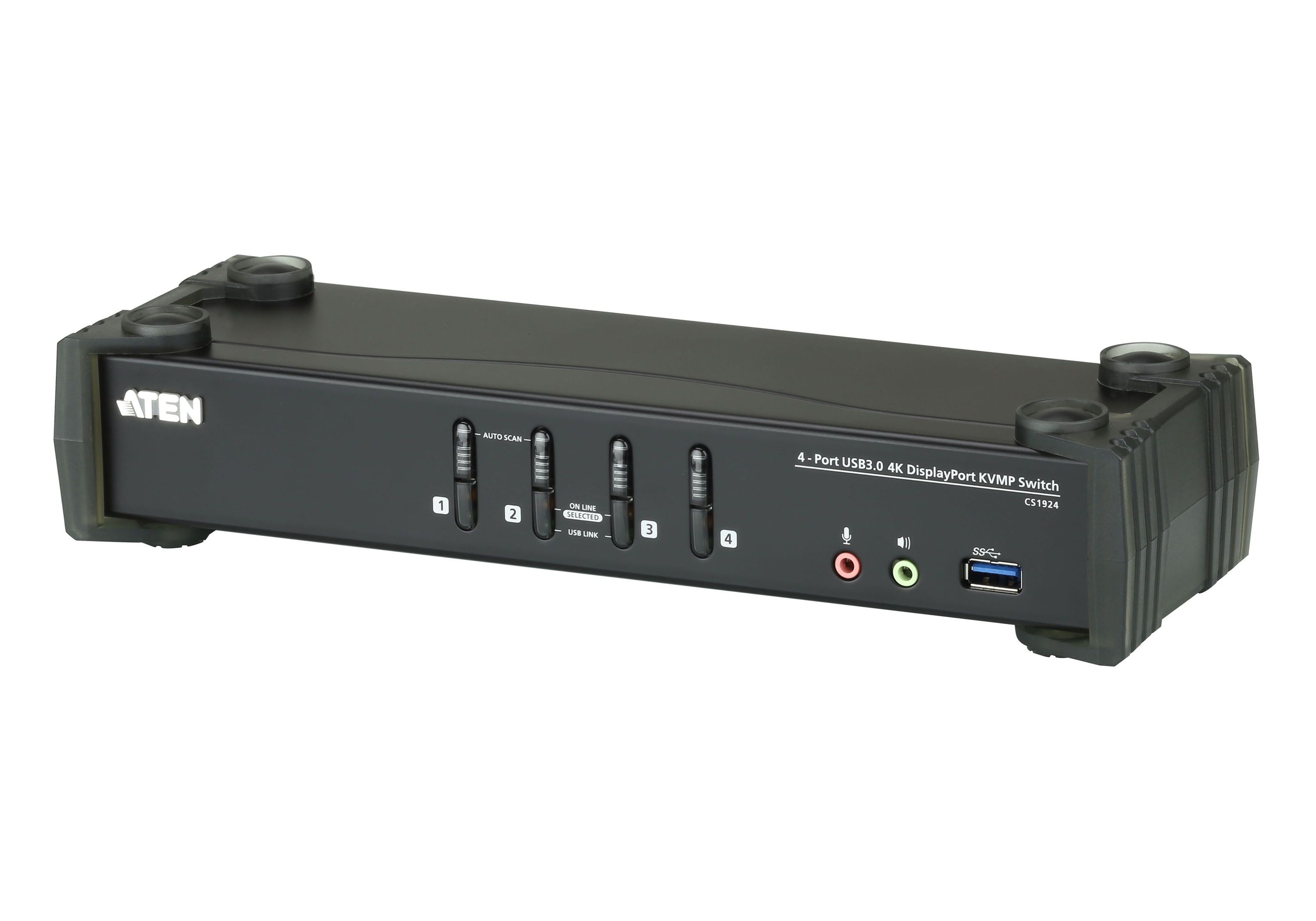 取寄 ATEN CS1924 USB 3.0ハブ搭載 4ポートUSB DisplayPort1.2 KVMPスイッチ