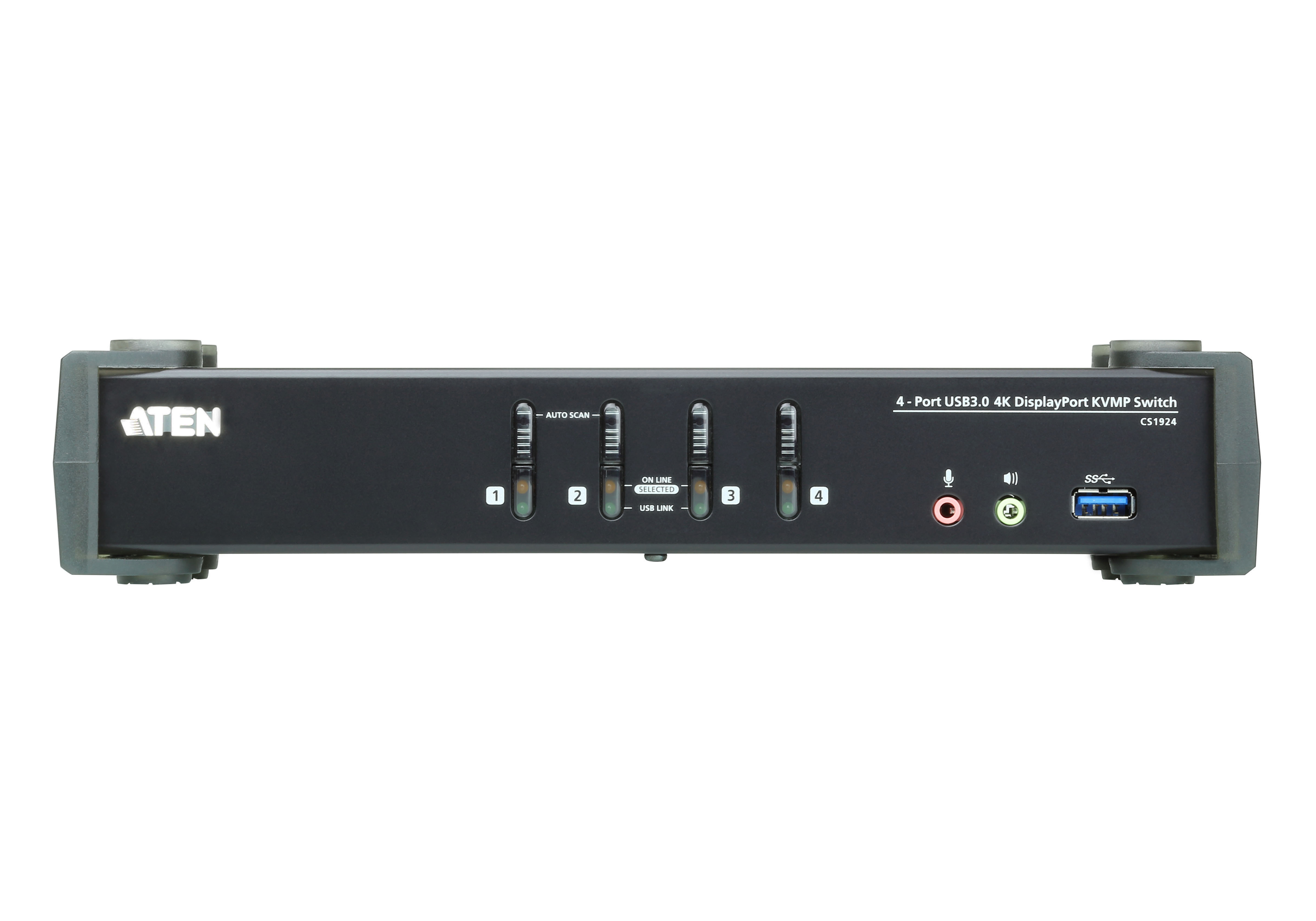 取寄 ATEN CS1924 USB 3.0ハブ搭載 4ポートUSB DisplayPort1.2 KVMPスイッチ