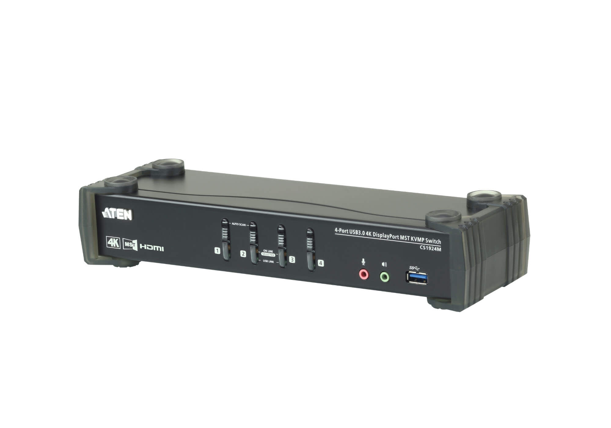 取寄 ATEN CS1924M USB 3.0ハブ搭載 DCI 4K対応 4ポートUSB DisplayPort MST KVMP?スイッチ