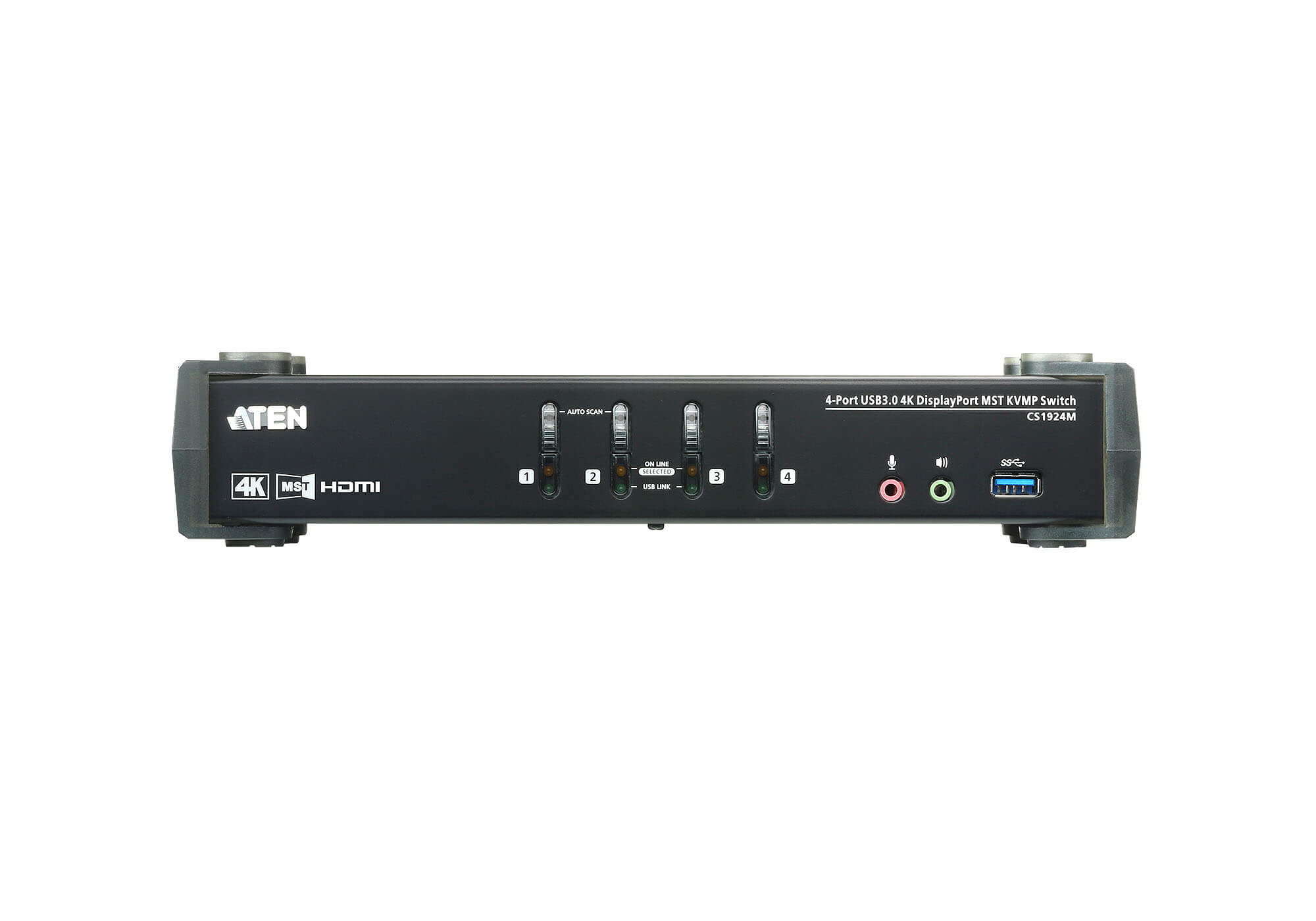 取寄 ATEN CS1924M USB 3.0ハブ搭載 DCI 4K対応 4ポートUSB DisplayPort MST KVMP?スイッチ