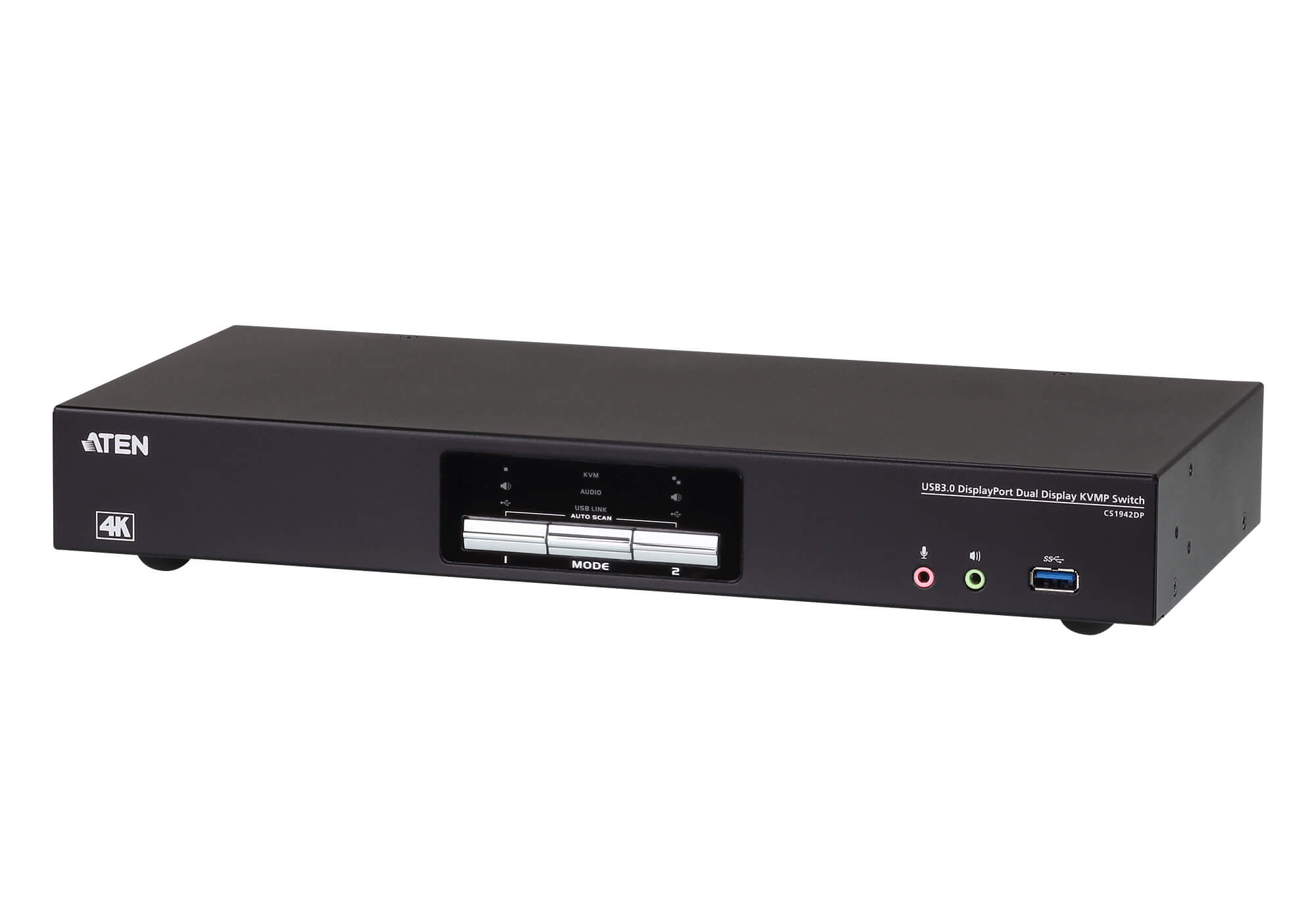 取寄 ATEN CS1942DP 2ポートUSB3.0ハブ搭載 4K対応 デュアルDisplayPort KVMPスイッチ