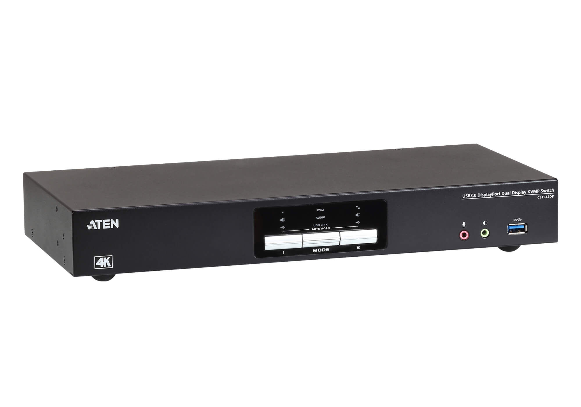取寄 ATEN CS1942DP 2ポートUSB3.0ハブ搭載 4K対応 デュアルDisplayPort KVMPスイッチ
