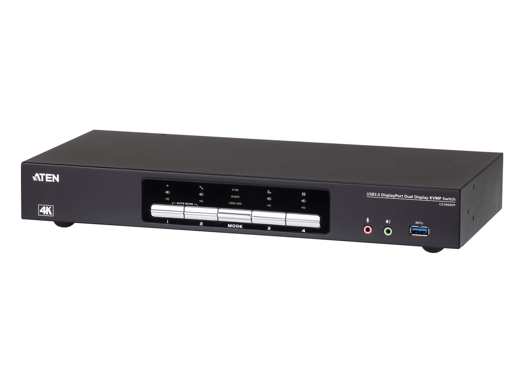 取寄 ATEN CS1944DP 4ポートUSB3.0ハブ搭載 4K対応 デュアルDisplayPort KVMPスイッチ