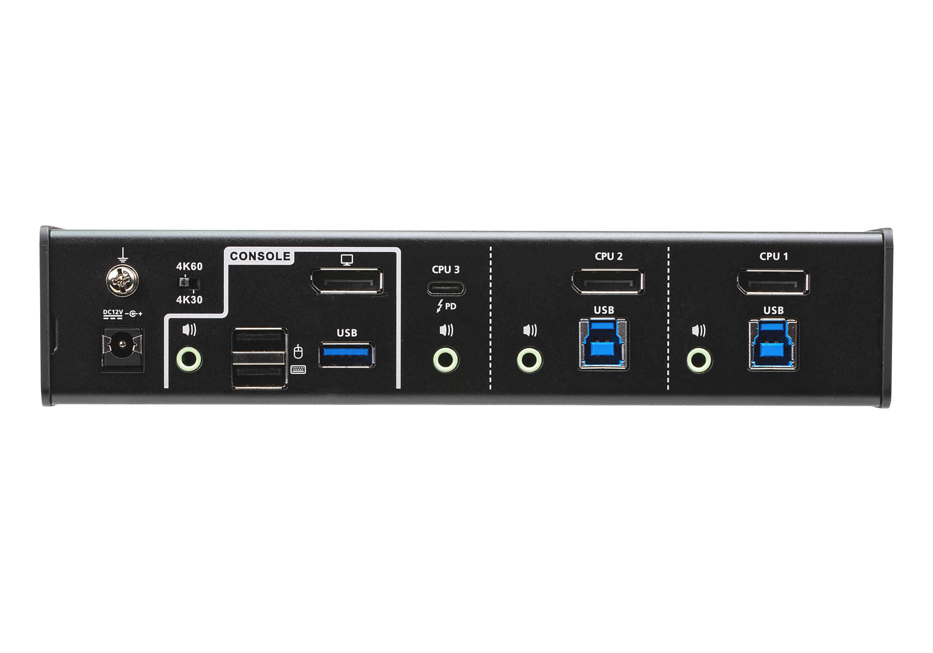 取寄 ATEN CS1953 3ポートUSB-C/DisplayPort ハイブリッドKVMPTMスイッチ（PD 3.0対応）