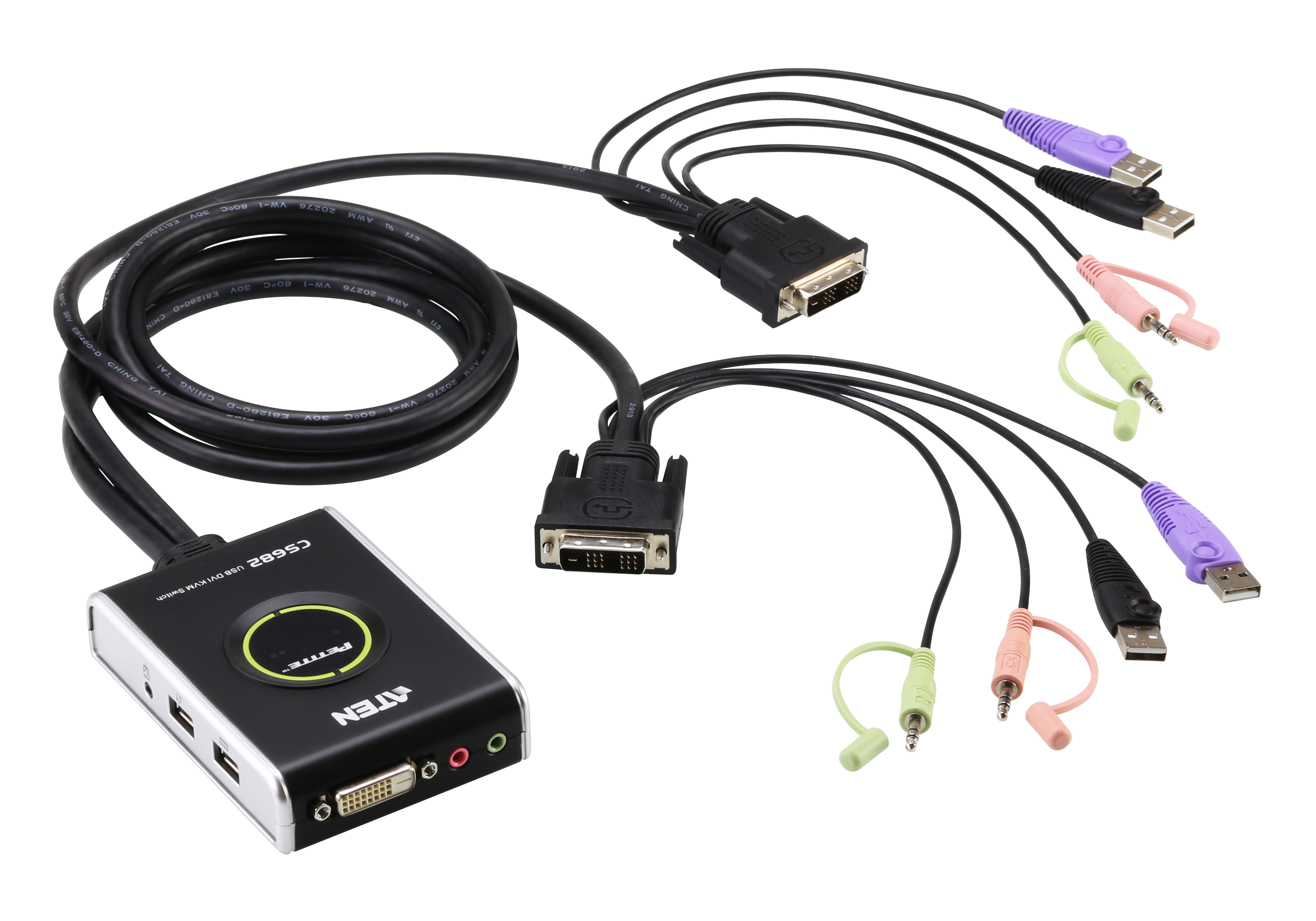 取寄 ATEN CS682 DVI/オーディオ対応 2ポートUSB KVMPスイッチ