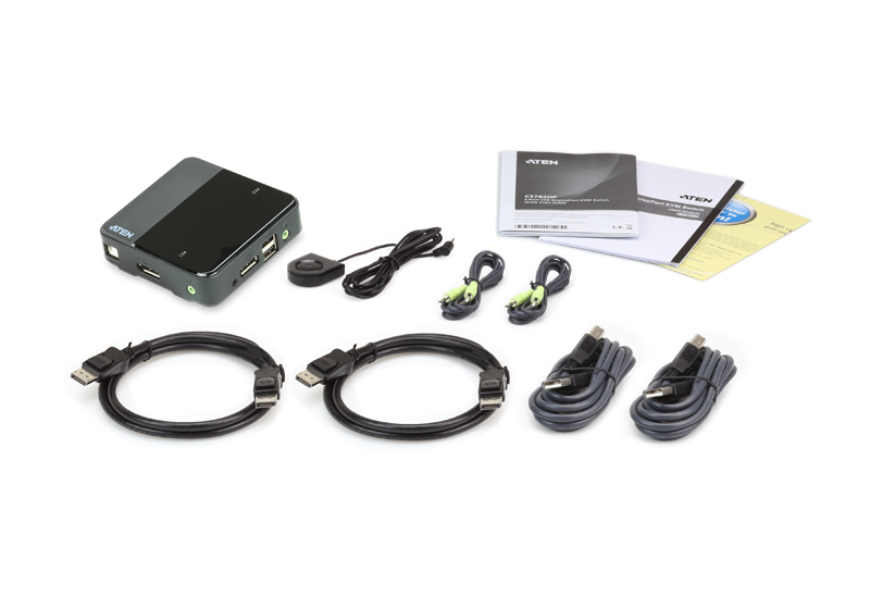 取寄 ATEN CS782DP 2ポートUSB DisplayPort KVMスイッチ（4K UHD対応）