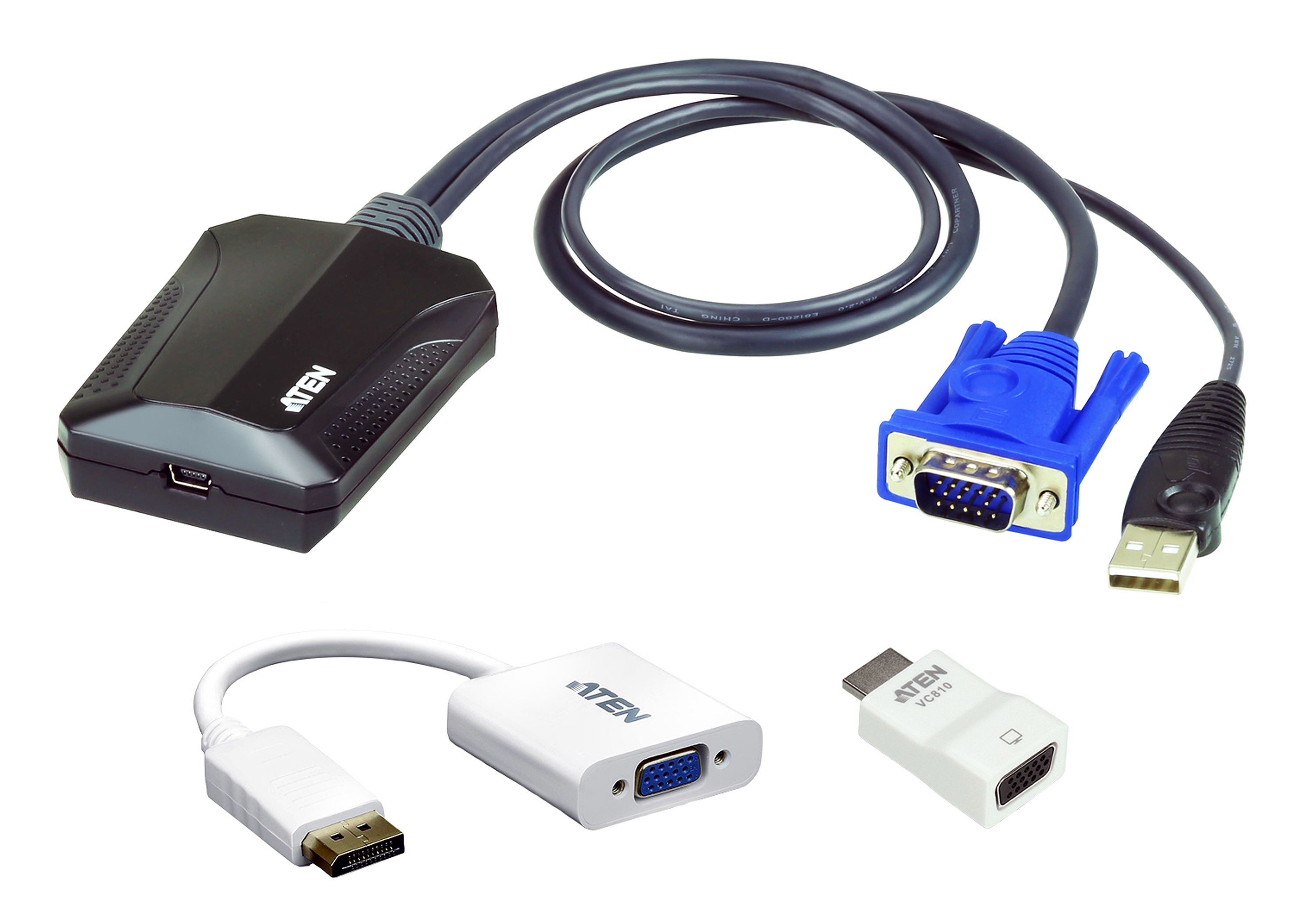 取寄 ATEN CV211CP ラップトップ USB KVMコンソール クラッシュカートアダプター ITキット