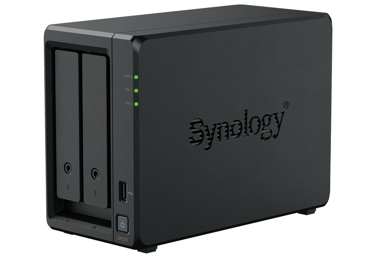 【純正HDD＆国内保守付】新品 Synology(シノロジー) ActiveProtectアプライアンス DP320 標準8GB HDD8TBx2 RAID1 5年オンサイト保守&アプリケーションサポート