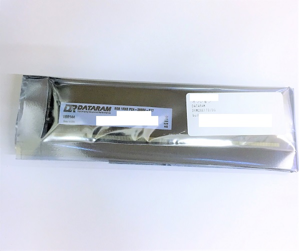 【在庫品 増設用】新品 データラム DVM26E1T8/8G DDR4-2666 8GB ECC