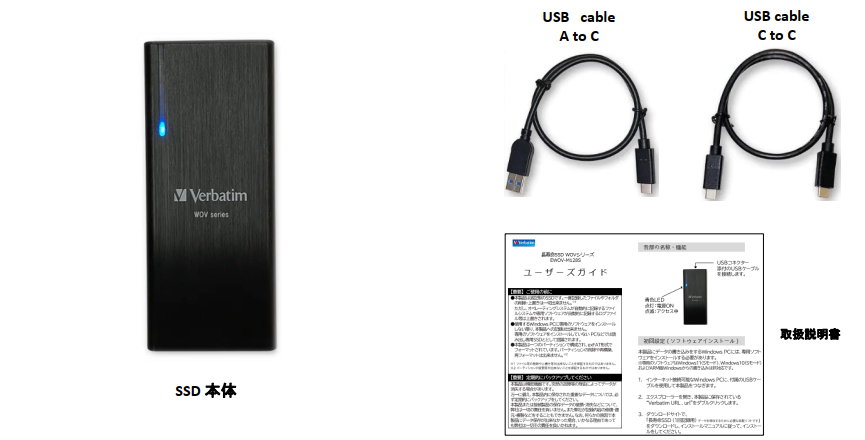 Verbatim 長寿命 SSD (1 回記録用)128GB EWOV-M128S | コンピュータの
