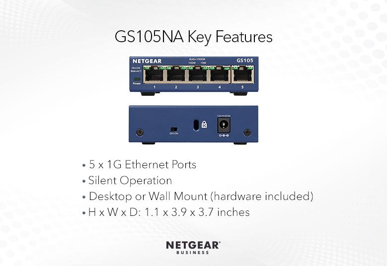 取寄 NETGEAR GS105-500JPS GS105 ギガ5ポート アンマネージ・スイッチ