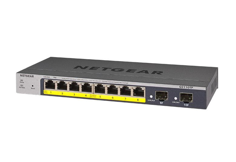 取寄 NETGEAR GS110TP-300AJS GS110TP ギガ10ポートスマートスイッチ(PoE+8ポート+SFP2スロット)