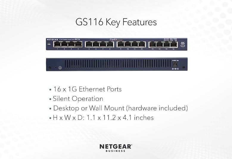 取寄 NETGEAR GS116-200JPS GS116 16ポート ギガビット スイッチ