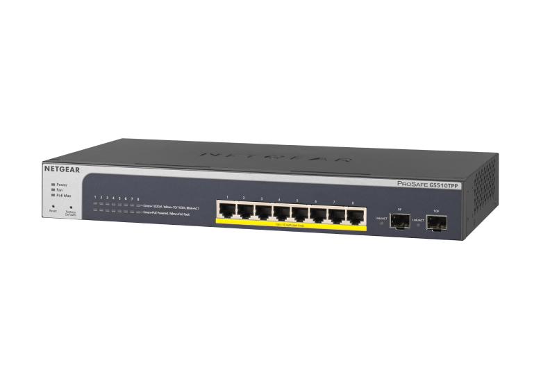 取寄 NETGEAR GS510TPP-100AJS GS510TPP PoE+(190W) ギガ8P L2+ スマートスイッチ