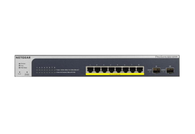 取寄 NETGEAR GS510TPP-100AJS GS510TPP PoE+(190W) ギガ8P L2+ スマートスイッチ