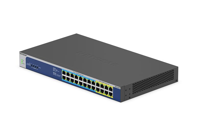 取寄 NETGEAR GS524UP-100AJS Ultra60 PoE+対応(480W)ギガビット24ポート アンマネージスイッチ