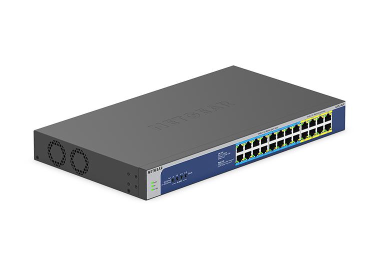 取寄 NETGEAR GS524UP-100AJS Ultra60 PoE+対応(480W)ギガビット24ポート アンマネージスイッチ