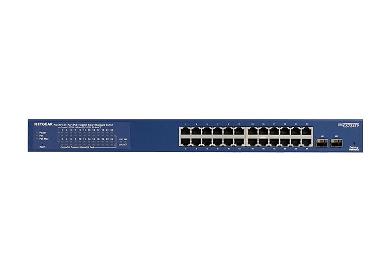 取寄 NETGEAR GS724TP-200AJS GS724TP ギガ24ポート PoE+(190W) L2+ スマートスイッチ