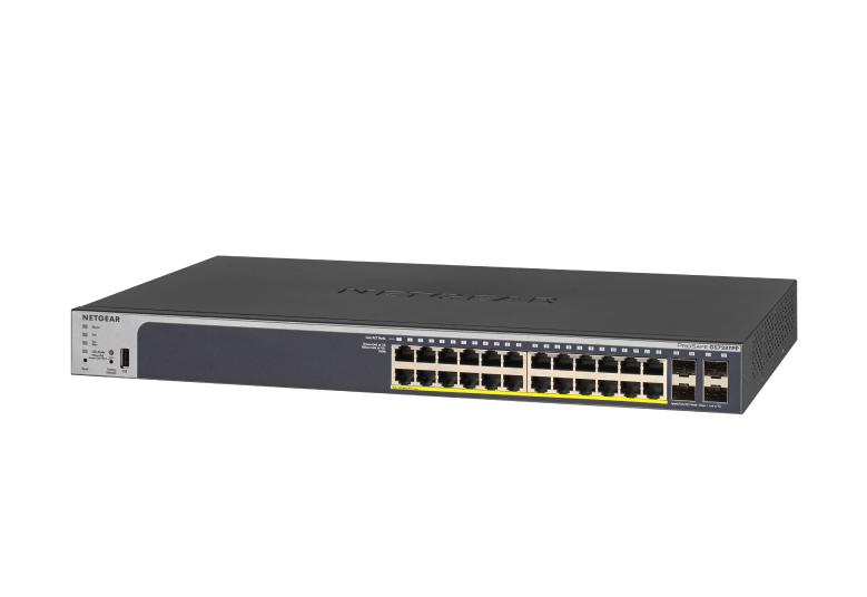 取寄 NETGEAR GS728TPP-200AJS GS728TPP 日本語対応 ギガ24Port PoE+(380W)スマートスイッチ