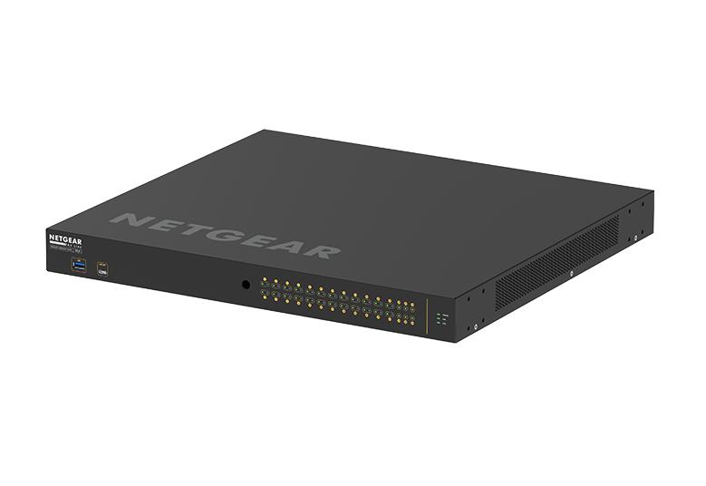 取寄 NETGEAR GSM4230PX-100AJS ProAV PoE+ 480W 1G×26 SFP+スロット×4 フルマネージスイッチ