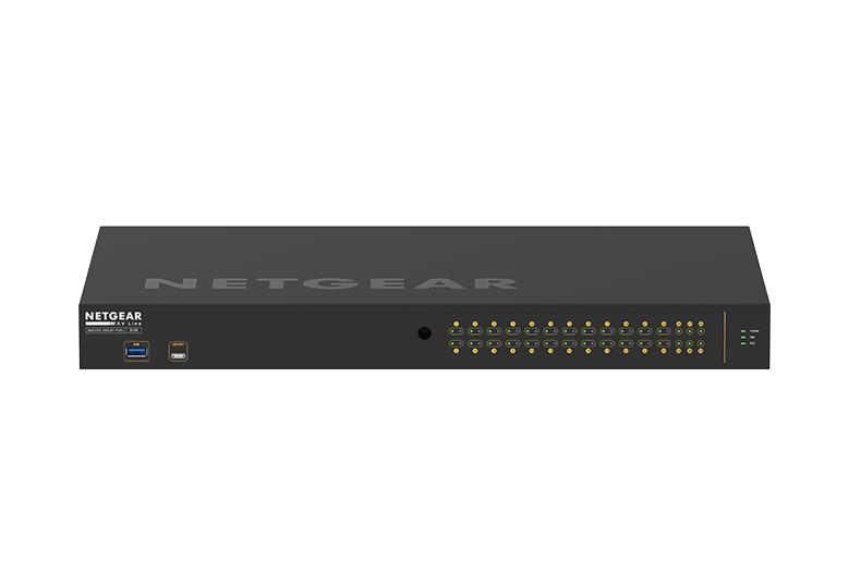 取寄 NETGEAR GSM4230P-100AJS ProAV PoE+ 300W 1G×26 SFPスロット×4 フルマネージスイッチ