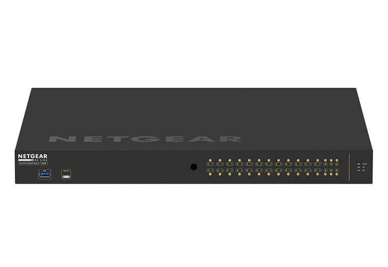 取寄 NETGEAR GSM4230UP-100AJS ProAV Ultra90 PoE++1440W 1G×26 SFP×4 フルマネージスイッチ