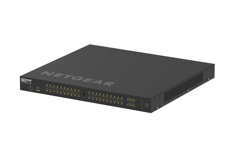 取寄 Netgear GSM4248PX-100AJS ProAV PoE+ 960W 1G×40 SFP+スロット×8 フルマネージスイッチ