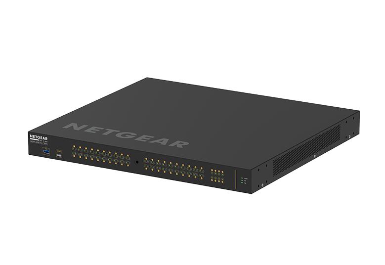 取寄 NETGEAR GSM4248P-100AJS ProAV PoE+ 480W 1G×40 SFPスロット×8 フルマネージスイッチ