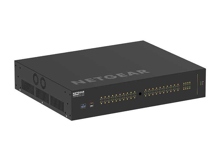 取寄 NETGEAR GSM4248UX-100AJS ProAV Ultra90 PoE++2880W 1G×40 SFP+×8 フルマネージスイッチ