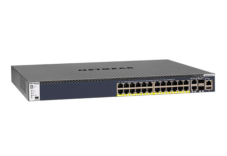 取寄 NETGEAR GSM4328PA-100AJS GSM4328PA M4300-28G-PoE+ 1Gx24(PoE+)480W + 10GBASE-T x2 +SFP+ x2