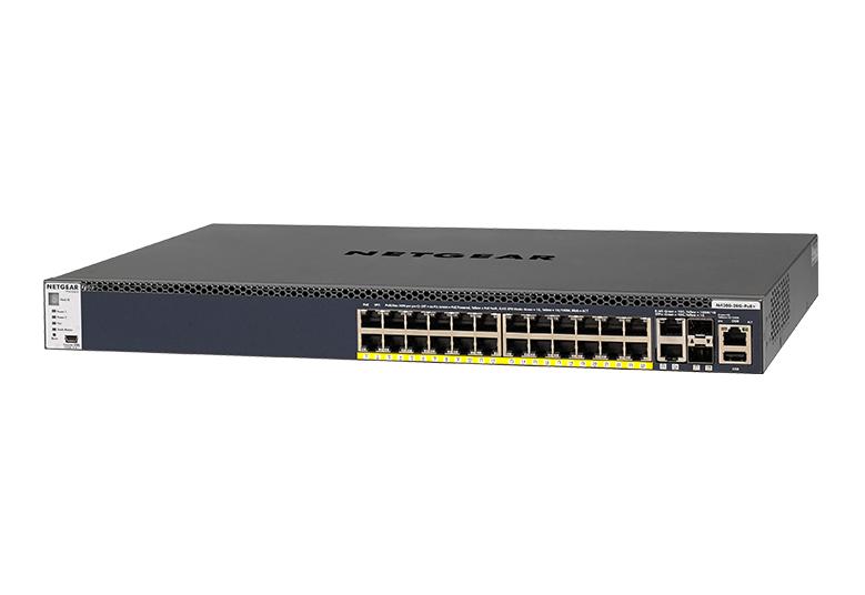 取寄 NETGEAR GSM4328PA-100AJS GSM4328PA M4300-28G-PoE+ 1Gx24(PoE+)480W + 10GBASE-T x2 +SFP+ x2