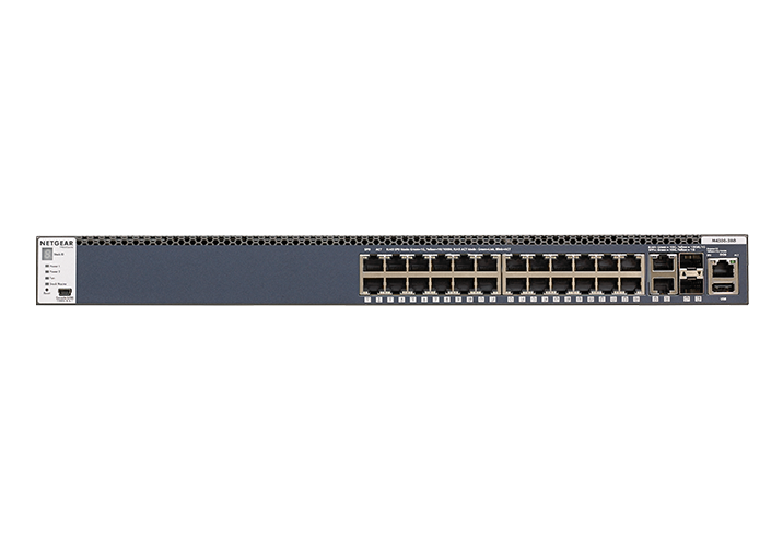 取寄 Netgear GSM4328S M4300-28G 1G 24ポート + 10GBASE-T x2 + SFP+ x2 スタッカブルL3フルマネージスイッチ