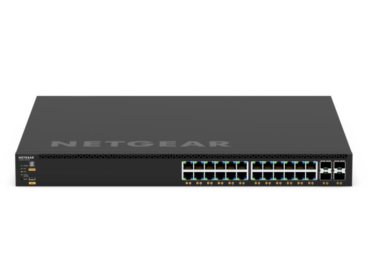 取寄 NETGEAR GSM4328-100AJS PoE+対応 1G×24 10G SFP+×4 フルマネージスイッチ M4350-24G4XF