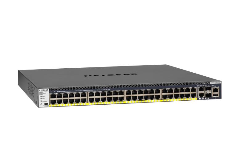 取寄 NETGEAR GSM4352PA-100AJS GSM4352PA M4300-52G-PoE+ 1Gx48(PoE+)480W + 10GBASE-T x2 +SFP+ x2