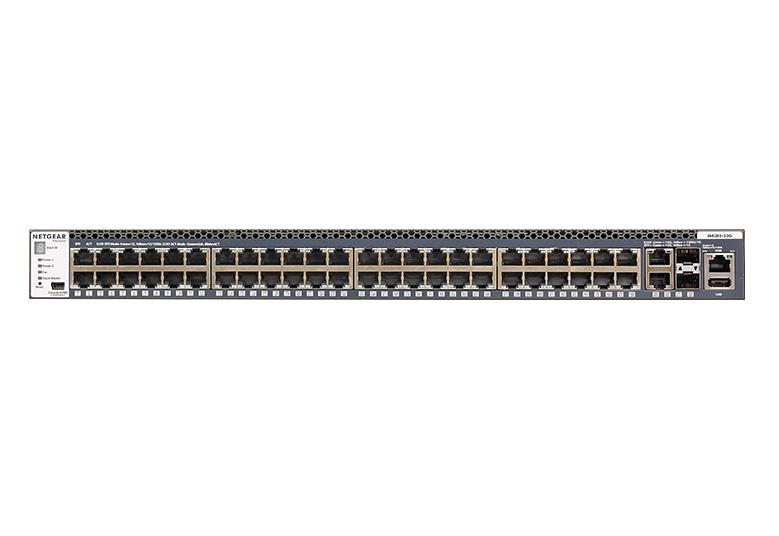 取寄 NETGEAR GSM4352S-100AJS GSM4352S M4300-52G 1G 48ポート + 10GBASE-T x2 + SFP+ x2